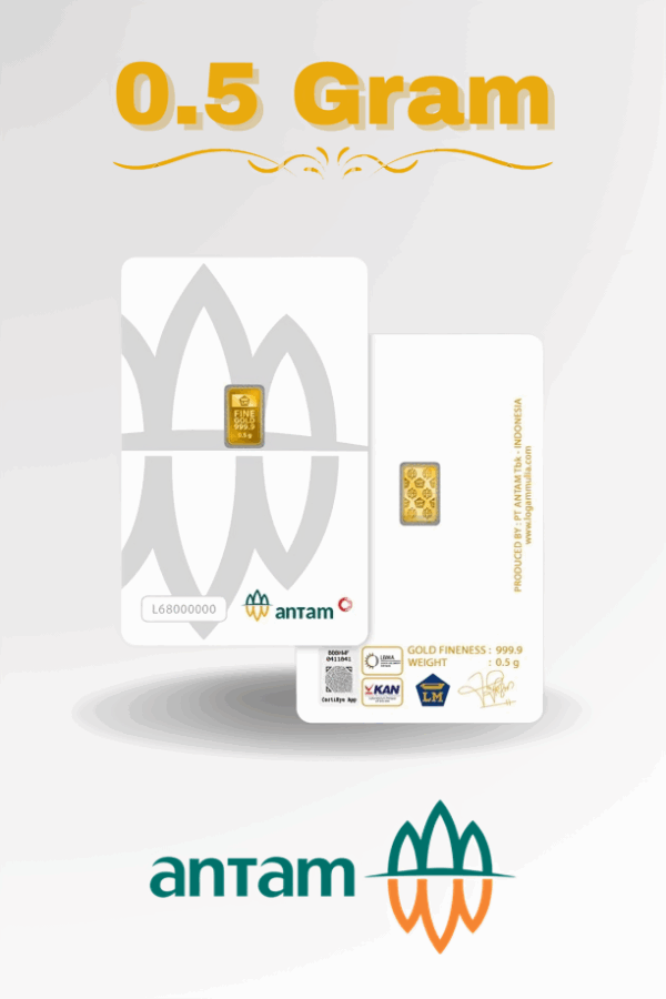 Jual Emas Batangan 0.5 Gram LM Antam