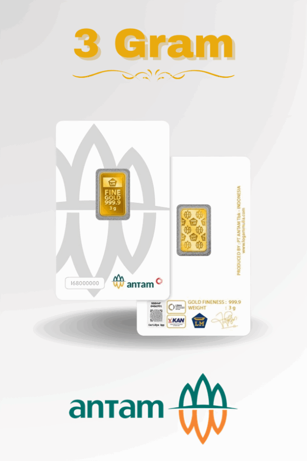 Jual Emas Batangan 3 Gram LM Antam